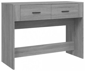 szürke sonoma színű szerelt fa tálalóasztal 100 x 39 x 75 cm