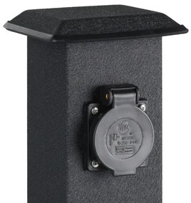 EGLO 93426 - kültéri kert oszlop aljzatokkal SCHUKO IP44