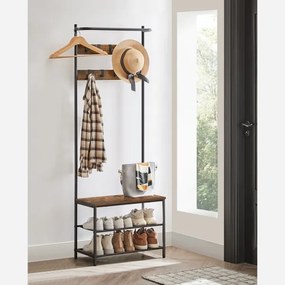 NAVOR álló fogas barna/fekete