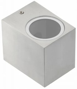 Lámpa Fali lámpa TIAGO négyzet, 1 irányú, GU10, MAX.35W, IP54 AC220-240V, 50/60Hz, inox
