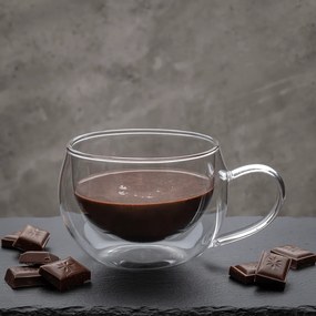 Thermo cappuccino pohár csésze, 2db, 280ml, HOTCOOL TYP 1