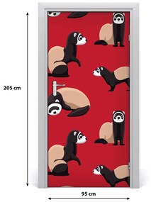 Fotótapéta ajtóra görény 85x205 cm