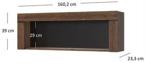 Regál Britt 110 (barna tölgy). 1052792