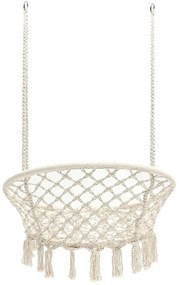 Bézs KOLUMBIA függőfotel fekete állvánnyal