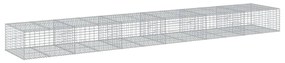 horganyzott vas gabion kosár fedéllel 600 x 100 x 50 cm