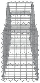 18 db íves horganyzott vas gabion kosár 200x30x40/60 cm