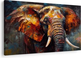 Kép - Egy elefánt festése (90x60 cm)