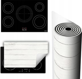 Vinil Szőnyeg Tűzhelyvédő Asztallap 90x52 fehér fa