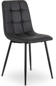 Szék fekete színben, műbőr kárpittal DALVIN