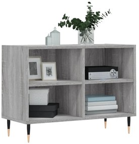 szürke sonoma színű szerelt fa TV-szekrény 69,5 x 30 x 50 cm