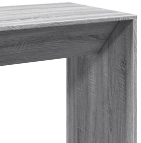 szürke sonoma színű szerelt fa bárasztal 102 x 50 x 103,5 cm