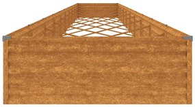 corten acél kerti magaságyás 960x100x36 cm
