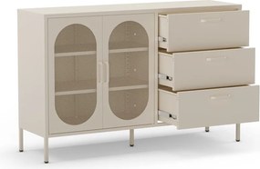 Krémszínű komód 140x90 cm Diora – Marckeric