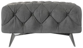 Szürke bársony lábtartó Chelsea – Ropez