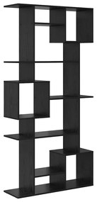 Könyvespolc Musta tammi 92 x 29 x 188 cm Faanyag