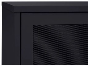 Fekete fém TV-állvány 160x55x45 cm Veep – Unique Furniture