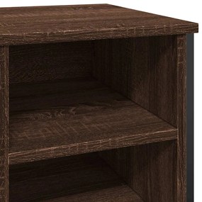 barna tölgy színű szerelt fa cipősszekrény 90 x 38 x 61,5 cm