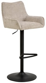 Bézs állítható magasságú karfás bárszék (ülésmagasság 85 cm) Eddie – Actona