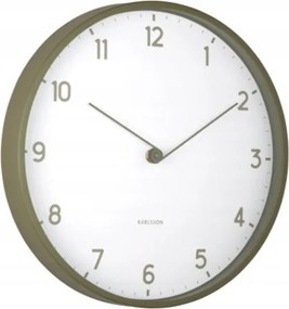 Zöld falióra konyha nappaliba csendes elemes Sencillez