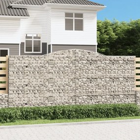 4 db íves horganyzott vas gabion kosár 400x50x180/200 cm