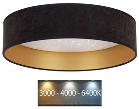 Brilagi - LED Mennyezeti lámpa VELVET STAR LED/24W/230V á. 40 cm  fekete/arany