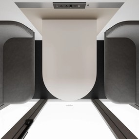 INBOX akusztikai irodai fülke 4 személyes, 2200 × 2200 × 1220 mm