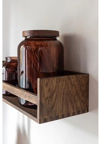 Barna tölgyfa fali fogas polccal 60 cm Showcase – Mette Ditmer Denmark