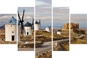 Kép - Consuegra szélmalmai, Spanyolország (150x105 cm)