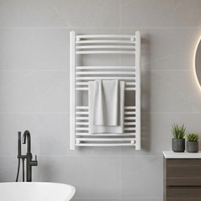 Íves törölközőszárító radiátor 1000x500 mm fehér