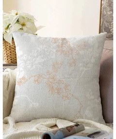 Bloom szürke pamut keverék párnahuzat, 55 x 55 cm - Minimalist Cushion Covers