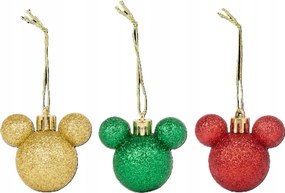 Disney Mickey Maus karácsonyfadísz 9 db-os díszcsomagolásban
