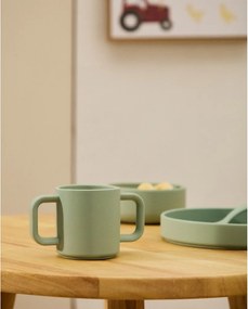 Világos rózsaszín-türkiz szilikon gyerek bögre szett 2 db-os Lili – Kave Home