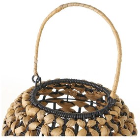 Fekete-natúr színű asztali lámpa (magasság 30 cm) – Casa Selección