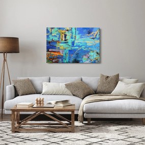 Kép - Absztrakt olajfestmény (90x60 cm)