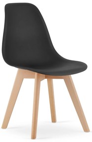 4 darabos KITO fekete étkezőszék készlet