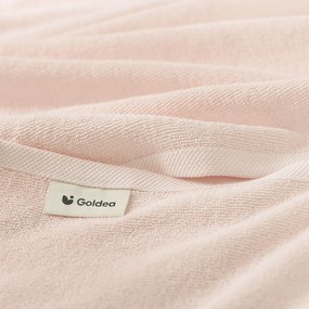 Goldea bordűr nélküli frottír törölköző és fürdőlepedő soft – világos rózsaszín 50 x 100 cm