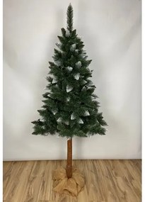 Mű karácsonyfa törzzsel Denver havas hatású - 160cm
