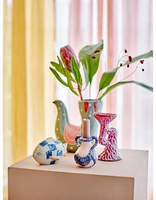 Zöld agyagkerámia kézzel festett váza (magasság 19 cm) Trudy – Bloomingville