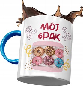 Bögre Kék Vicces Az én 6csomagom Ajándék Nyomtatott Fotóval