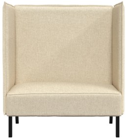 Magas Háttámlás Kanapé Krém 109x56x121 cm Textil