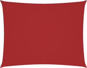 vidaXL piros téglalap alakú oxford-szövet napvitorla 4 x 6 m