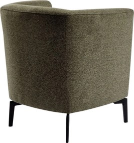 Design fotel, zöld/fekete, KAPY