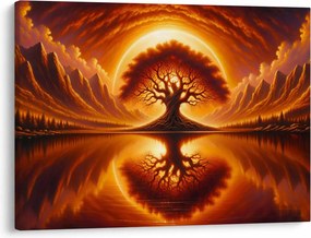 Kép – Fa a véres napban (70x50 cm)