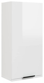magasfényű fehér fali fürdőszobaszekrény 32x20x67 cm