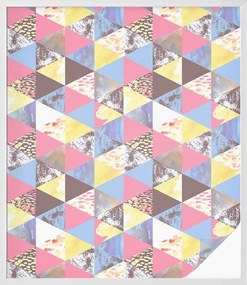 Ablakfólia Öntapadós Adatvédelem Színes háromszögek 100x116