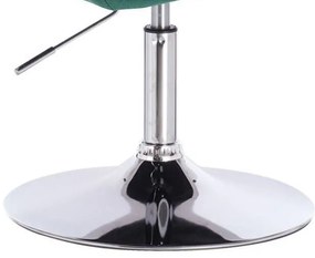 HR831 Sötétzöld Modern Velúr Szék Krómozott lábbal