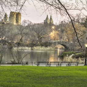 Poszter 50x50cm Központi park Manhattan panoråmåval 5, Assaf Frank