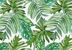 Fotótapéta Flizelin Fal a Hálószobába Egzotikus levelek 208x146 Ragasztó