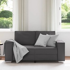 Kétszemélyes kanapé Szürke 120 cm Műbőr
