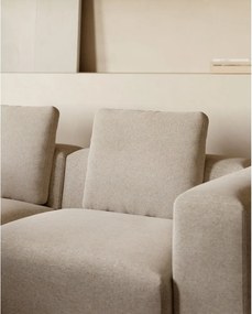 Bézs sarokkanapé (bal oldali) Blok – Kave Home